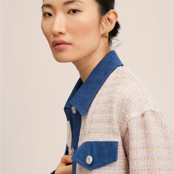 Mango Trim tweed jacket - Picture 4 of 7